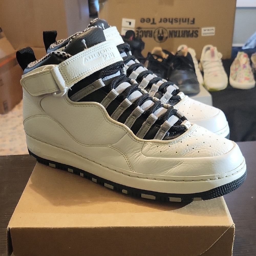 Air Jordan 10 Retro Fusion  (AJF 10) Rare "Cement" (2010) Men 10 Womens 11.5 EUC - Picture 3 of 10